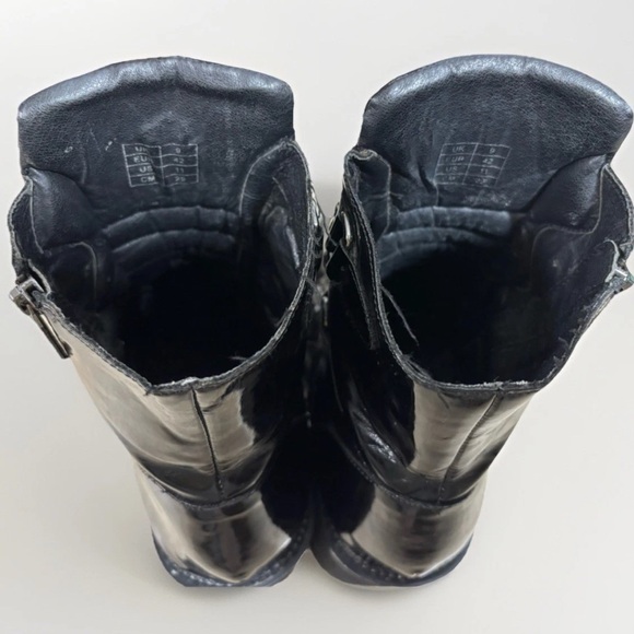 KillStar Broom Rider Black Combat style Boots with Moon Detail Womens  Sz 11 - Picture 7 of 10